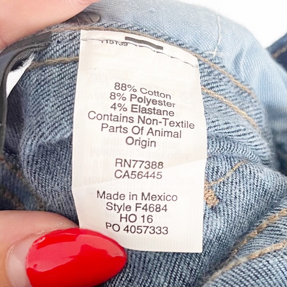 Madewell 10" High Riser Skinny Jeans Raw Hem 25 - Picture 9 of 11